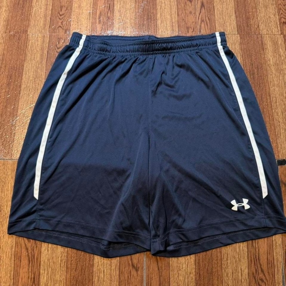 Under Armour Blue Heat Tech Fitted Sportswear Running Train Shorts Large